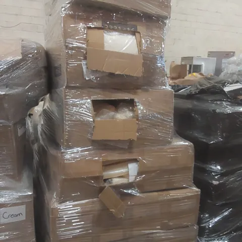 PALLET CONTAINING A VERY LARGE QUANTITY OF ASSORTED GARDEN CUSHIONS
