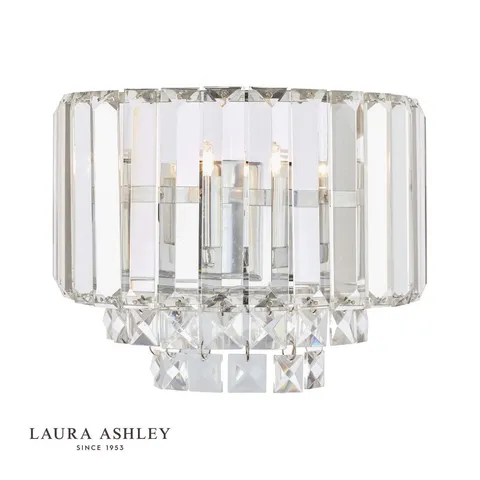 LAURA ASHLEY VIENNA WALL LIGHT, CLEAR