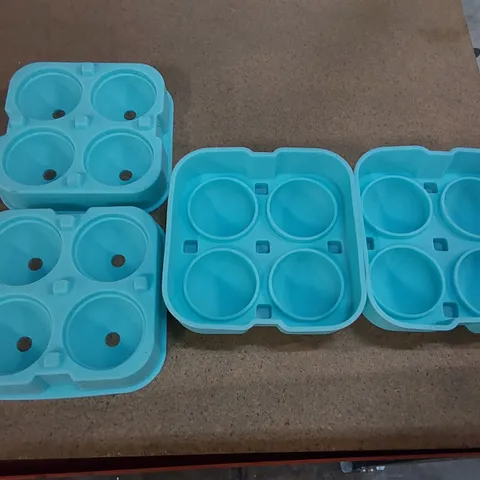 WRAPPED SET OF 2 LARGE SILICONE ICE BALL MOLDS (1 ITEM)