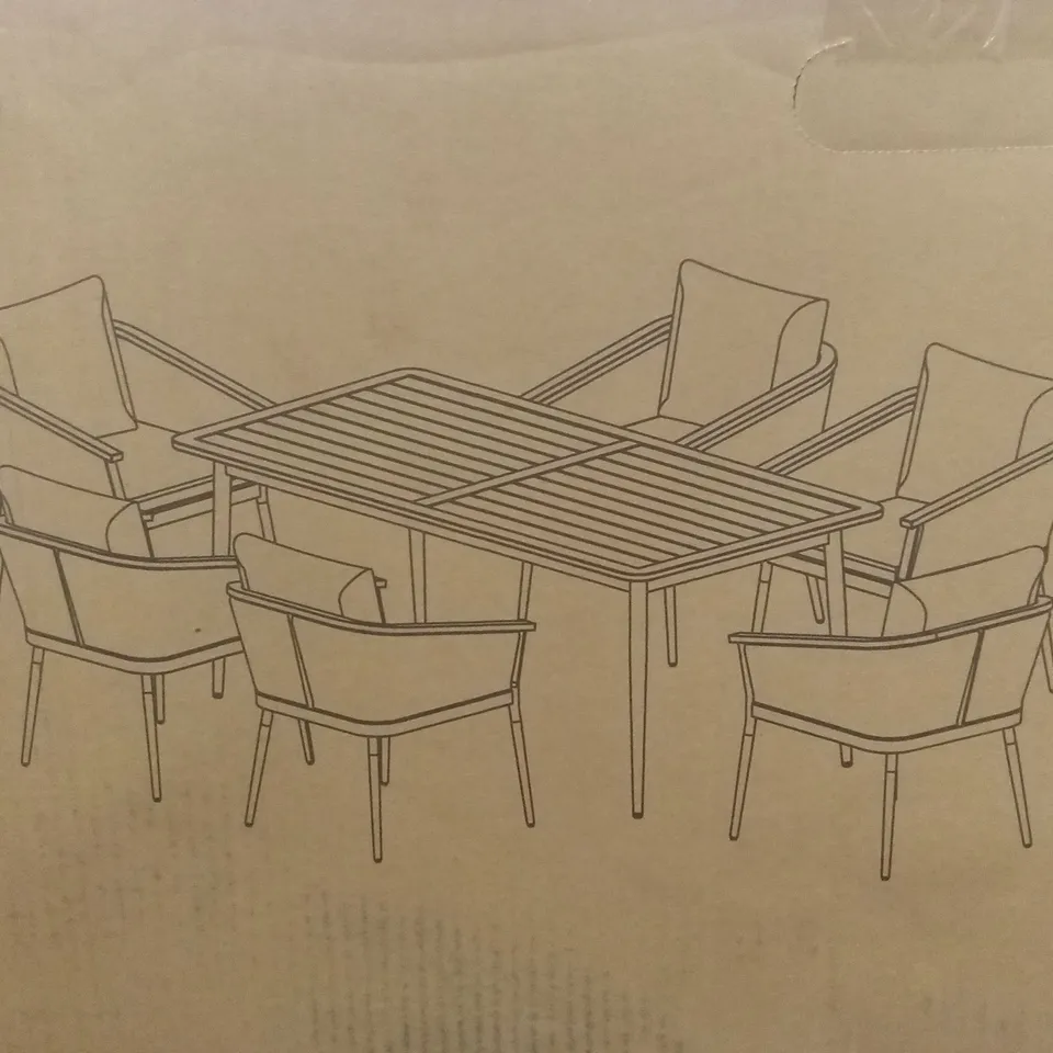 BOXED SET OF 2 CALVI OUTDOOR DINING CHAIRS // CHAIRS ONLY (1 BOX)