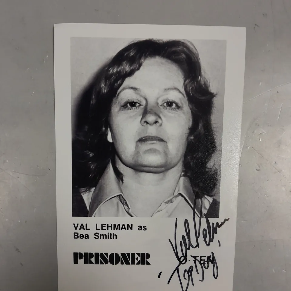 VAL LEHMAN PRISONER SIGNED PICTURE