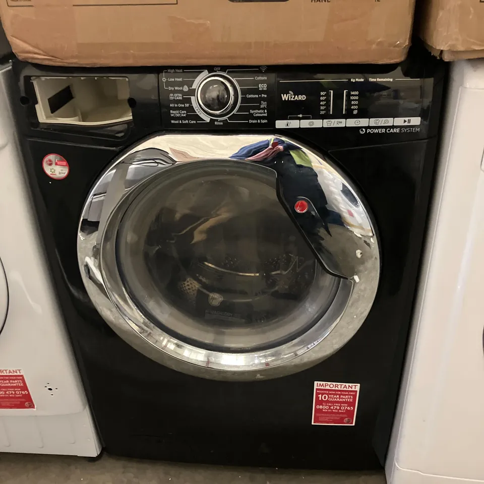 HOOVER H-WASH 300 H3DS4855TACBE FREESTANDING WASHER DRYER BLACK - UNPROCESSED RAW RETURN