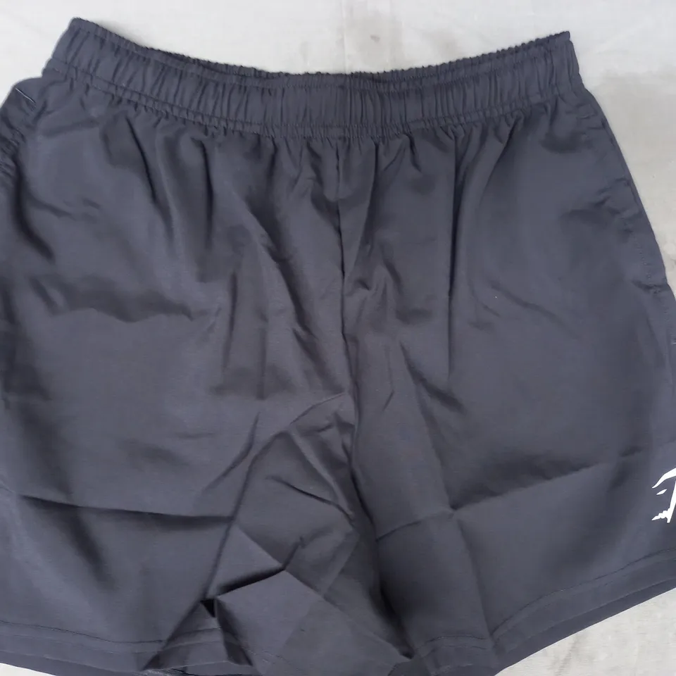 GYMSHARK SHORTS IN BLACK SIZE SMALL