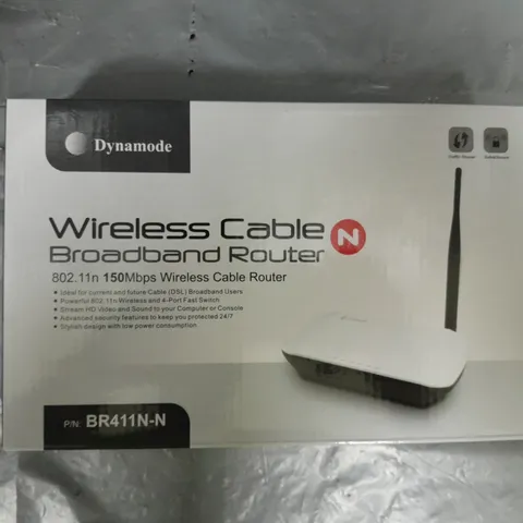 BOXED DYNAMODE WIRELESS CABLE BROADBAND ROUTER