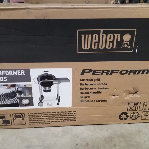 BOXED WEBER PERFORMER CHARCOAL GRILL