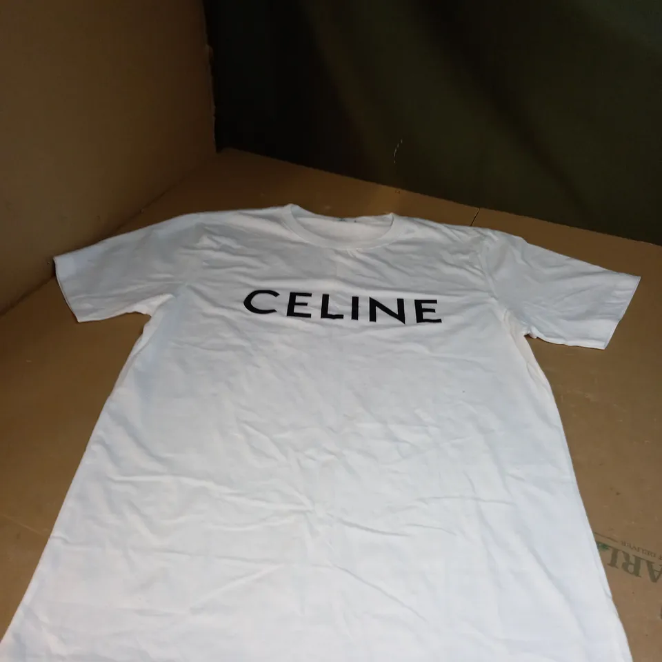 LARGE WHITE CELINE T-SHIRT 
