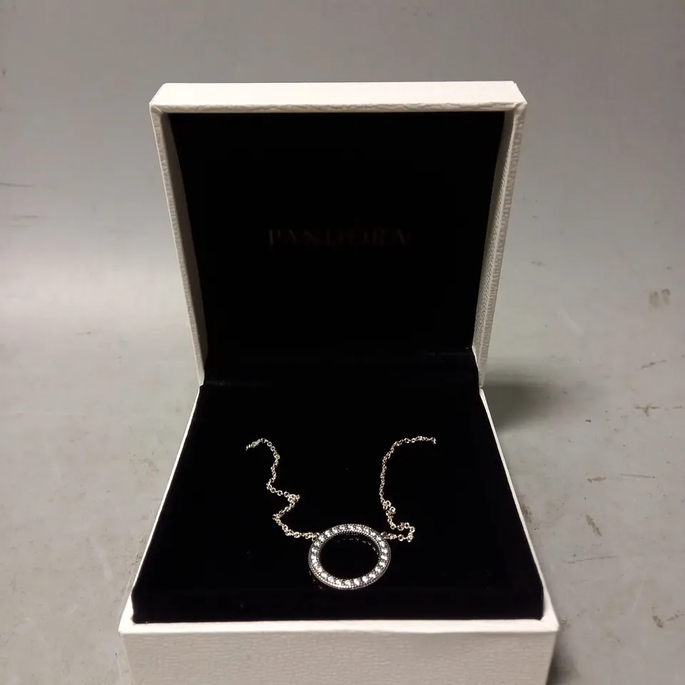 BOXED PANDORA RING NECKLACE 