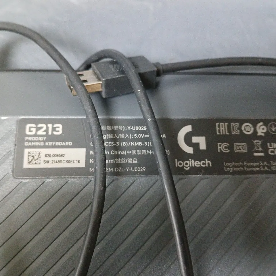 LOGITECH G213 PRODIGY GAMING KEYBOARD