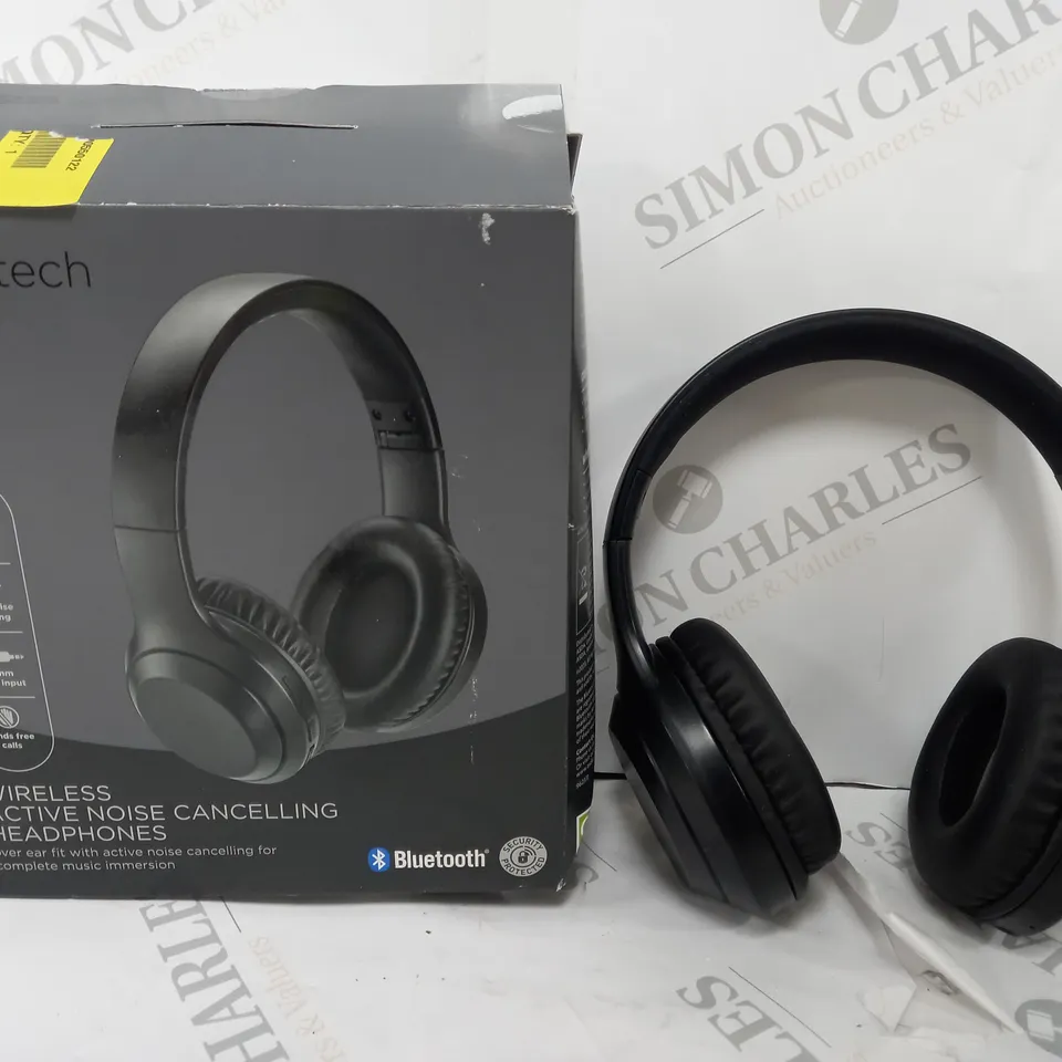 BOXED WIRELESS NOISE CANCELLING HEADPHONES - BLACK