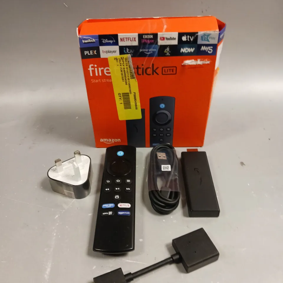 BOXED AMAZON FIRE TV STICK LITE 