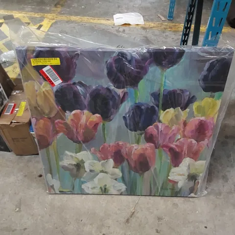 GRAPE TULIPS II BY MARILYN HANGMAN - WRAPPED CANVAS