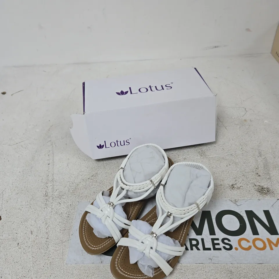LOTUS DOMENICA ULP300 WHITE SANDALS – UK 6 (WOMEN'S)
