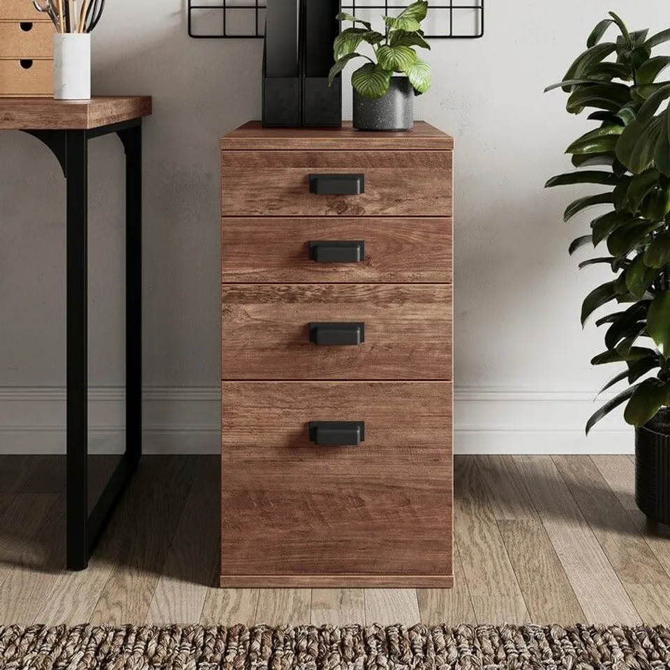 BOXED LILOU 4 DRAWER WIDE BATHROOM STORAGE UNIT (1 BOX)