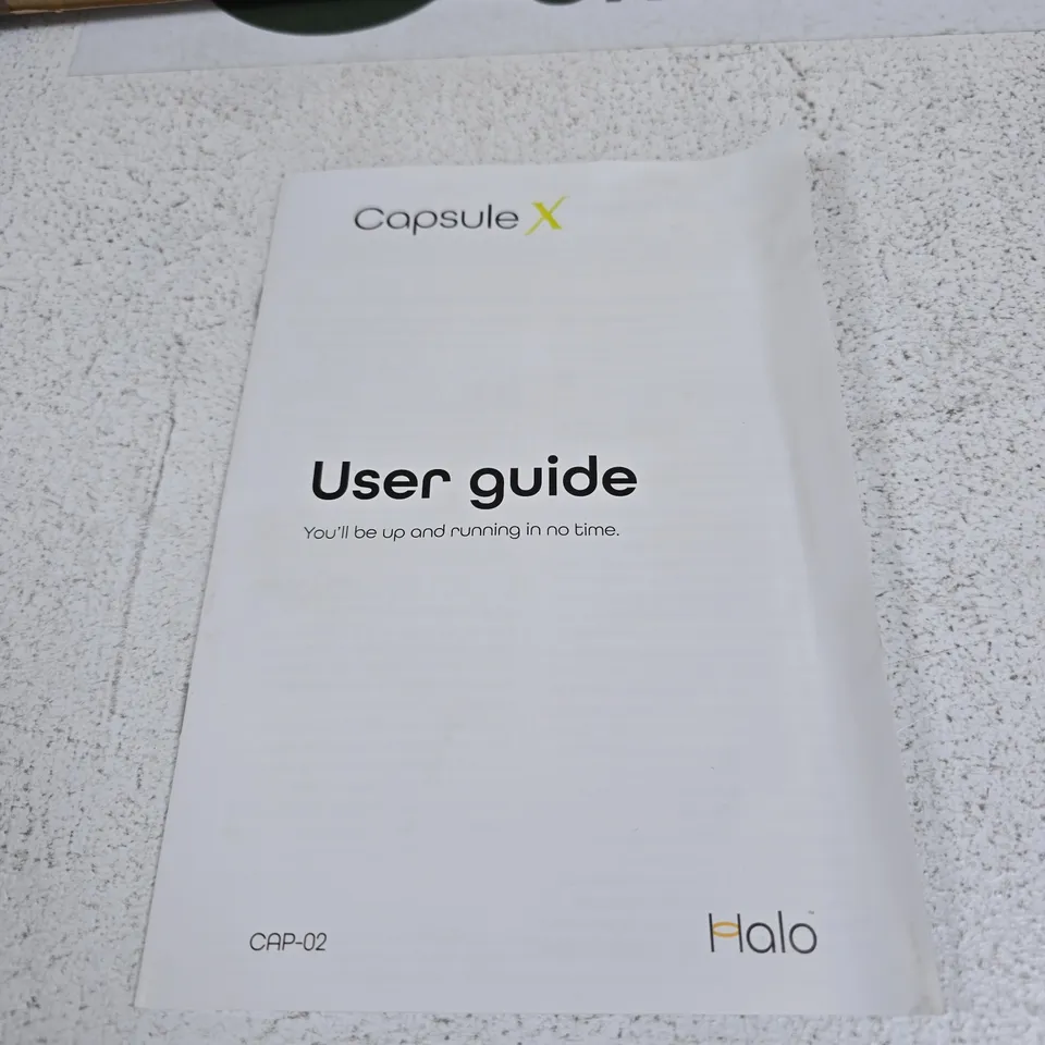 HALO CAPSULE X VACUUM BOXED WITH MANUAL