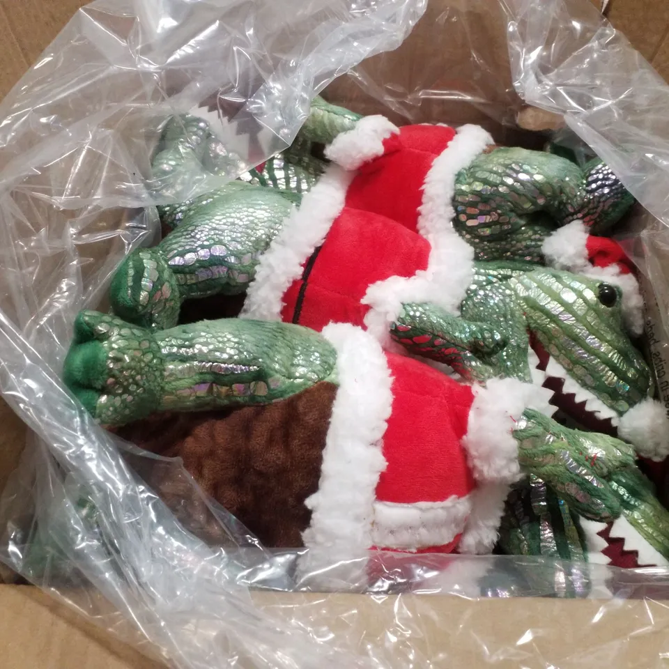PALLET CONTAINING APPROXIMATELY 56 BOXES EACH CONTAINING 6 BRAND NEW PLUSH CHRISTMAS DINOSAUR TOYS
