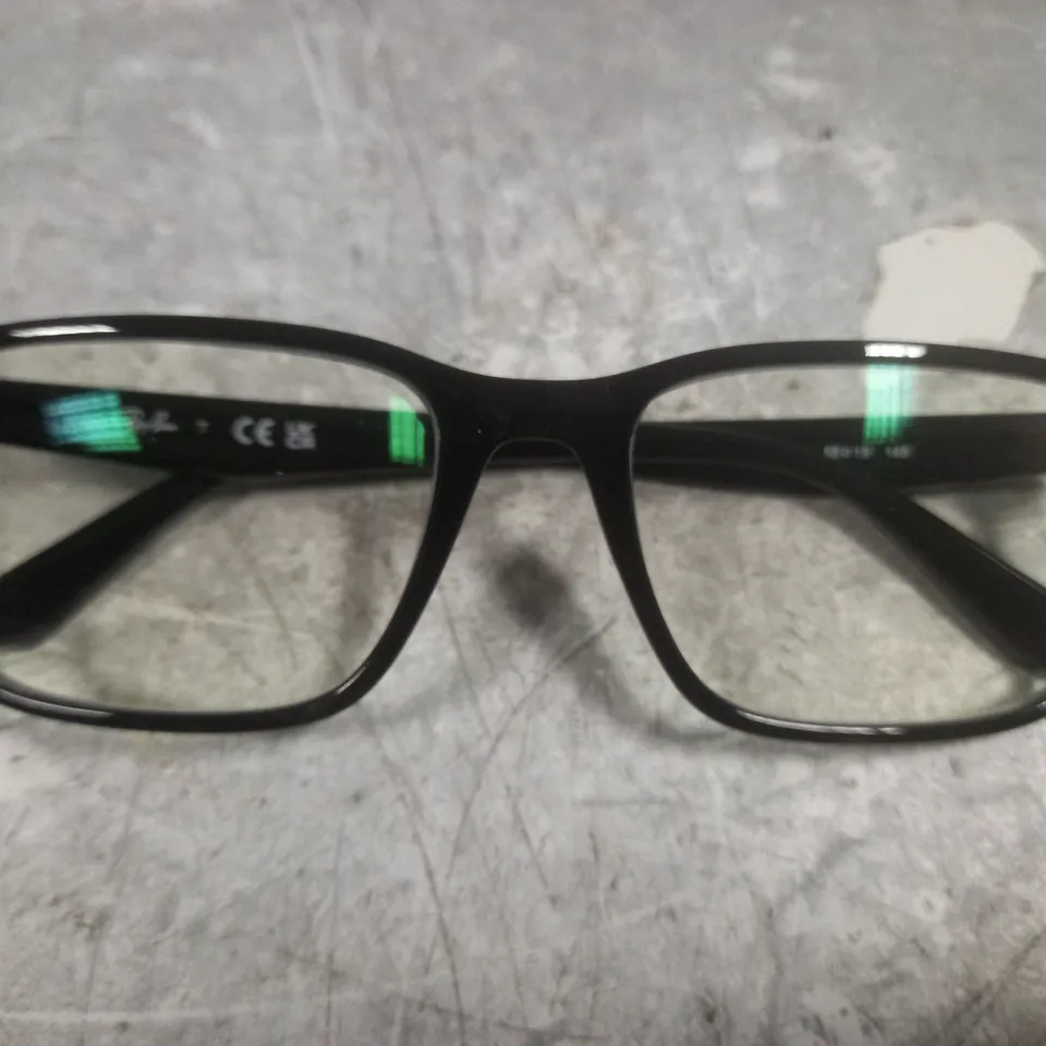 RAYBAN BLACK FRAMED GLASSES IN CASE