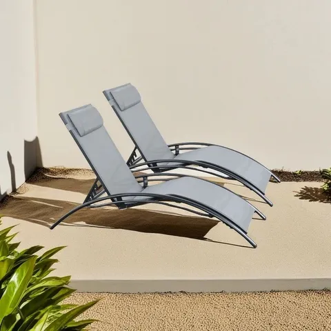 BOXED BALI SUN LOUNGER IN BLACK (1 BOX)