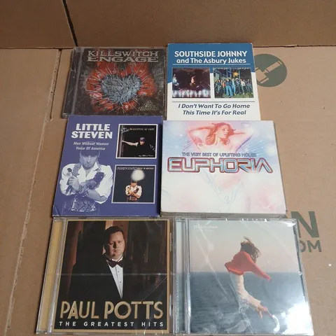 APPROXIMATELY 20 ASSORTED CD ALBUMS TO INCLUDE PAUL POTTS, KILL SWITCH ENGAGE, LITTLE STEVEN ETC 