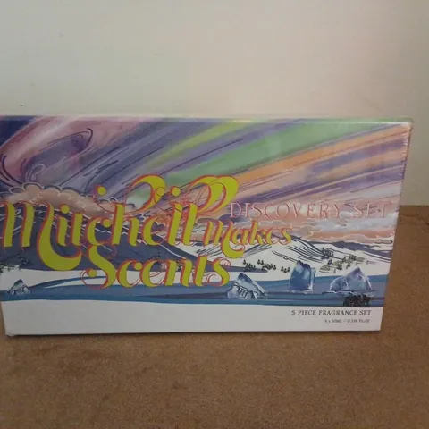 BOXED AND SEALED MITCHELL MAKES SCENTS DISCOVERY SET 5 PIECE FRAGRANCE SET 5 X 10ML