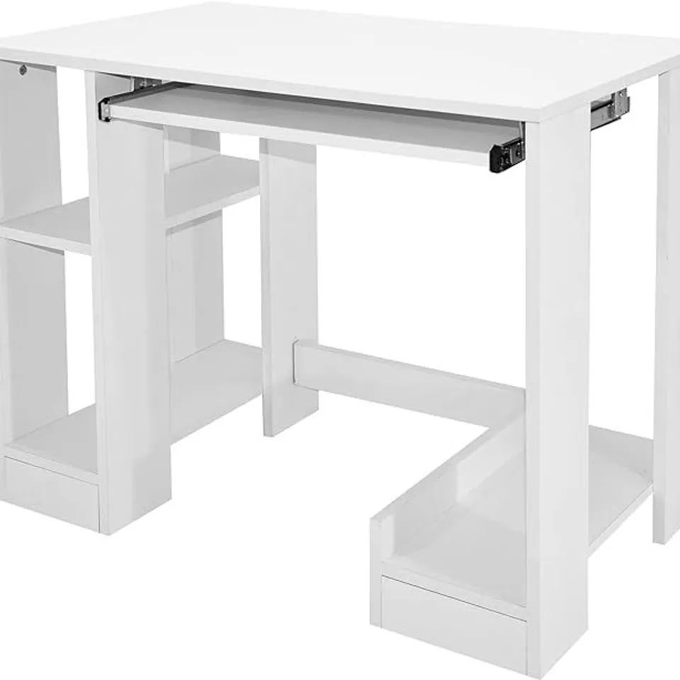 IND COMPUTER TABLE WITH 3 SHELVES - COLLECTION ONLY