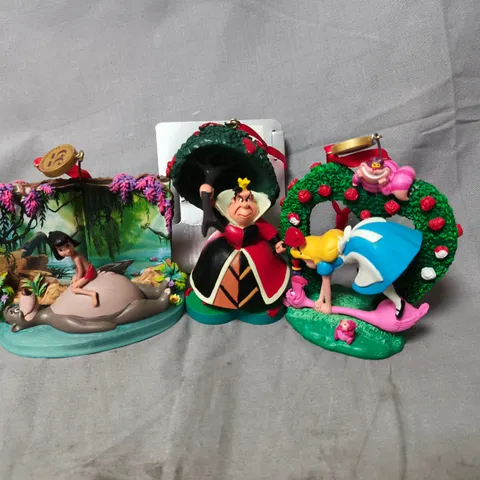 SET OF 3 DECORATIVE DISNEY CHRISTMAS FIGURINES