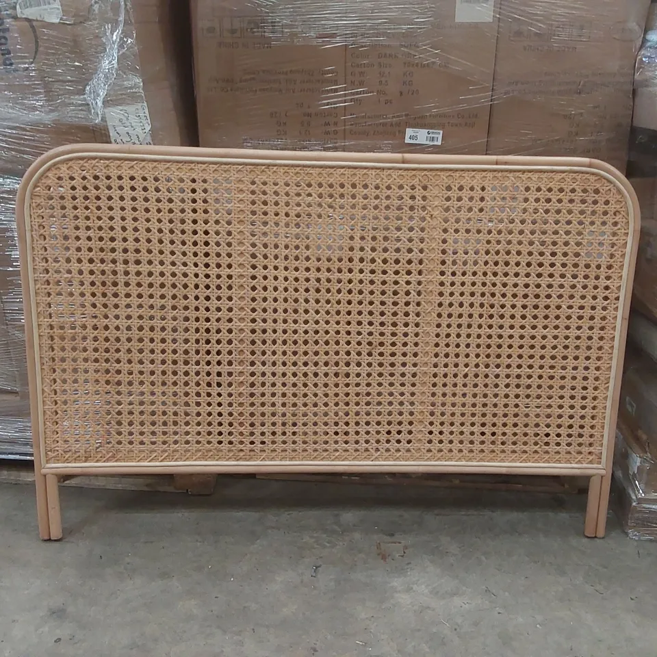 DESIGNER SAHARA RATTAN HEADBOARD - APPROXIMATELY 159CM WIDE