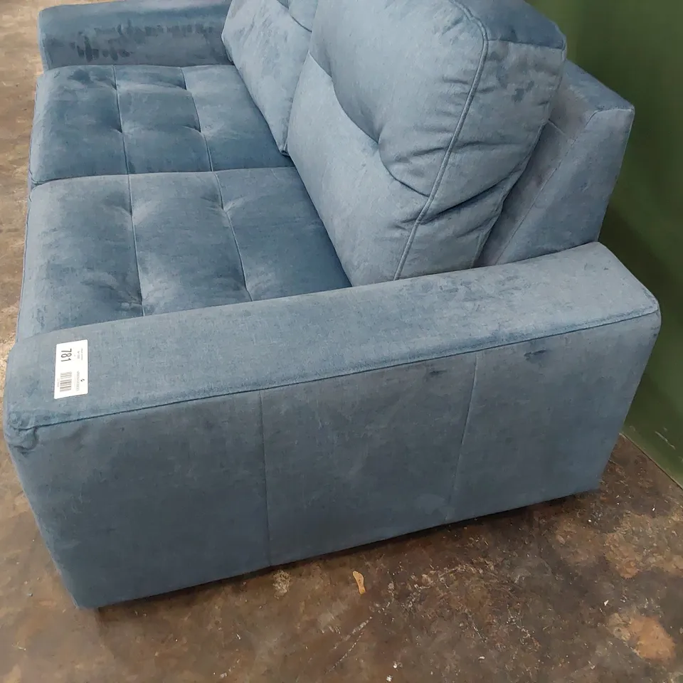 QUALITY BRITISH DESIGNER G PLAN RITA TWO SEATER SOFA DELUXE SCUBA PLUSH FABRIC 