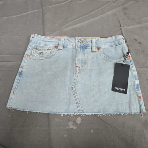 TRUE RELIGION SADIE MINI SKIRT FLAP ZIGZAG – SIZE 26