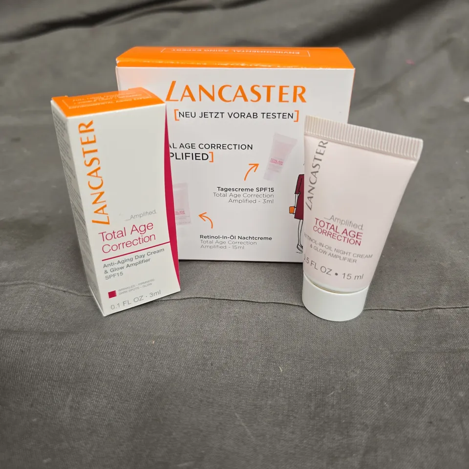 APPROXIMATELY 12 BOXED LANCASTER TOTAL AGE CORRECTION AMPLIFIED SET