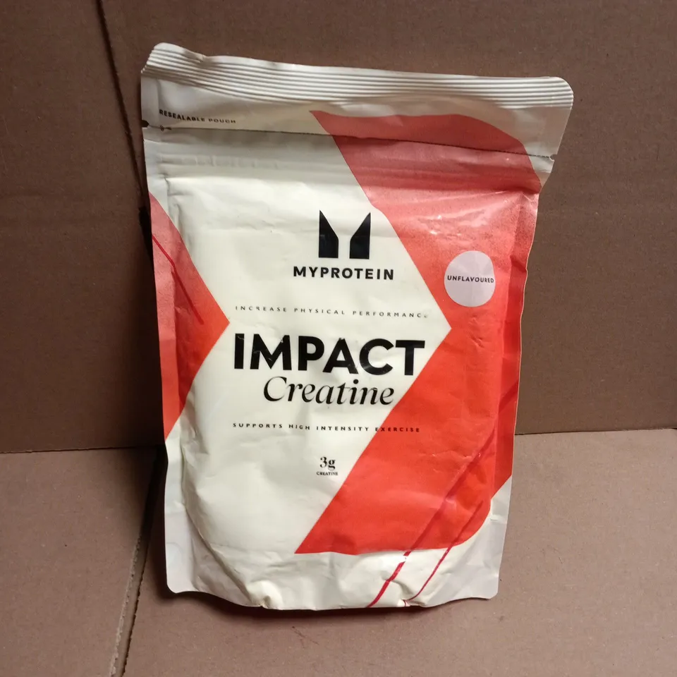 MYPROTEIN IMPACT CREATINE 500G – UNFLAVOURED, RESEALABLE POUCH