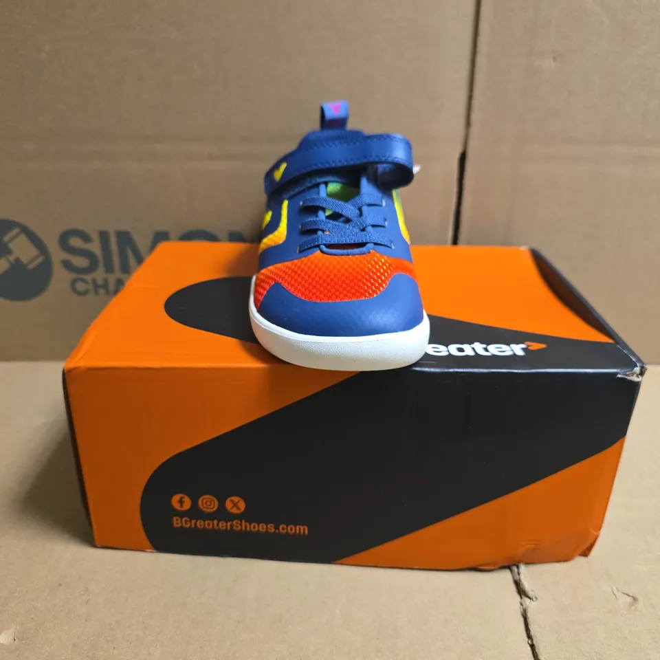 BOXED PAIR OF BGREATER ENNIS KID'S SHOES IN RAINBOW SIZE UK 11