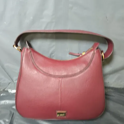 BEN DE LISI MAROON LEATHER HAND BAG