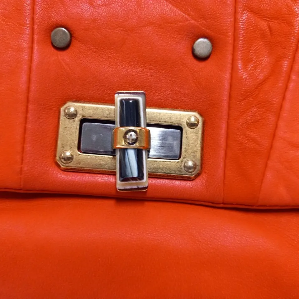 LANVIN PARIS BAG HAPPY MEDIUM PATCHWORK VERMILLION 