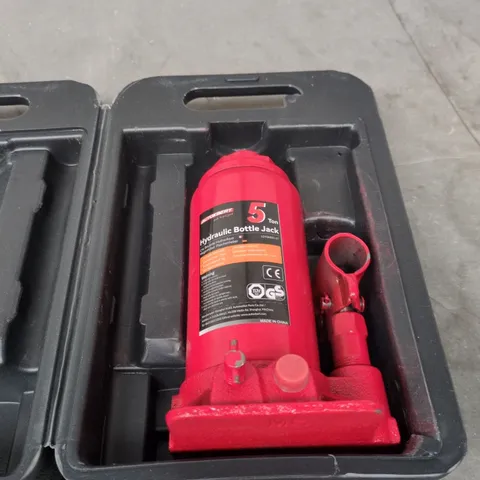 AUTOXBERT 5-TON HYDRAULIC BOTTLE JACK – WITH CARRY CASE
