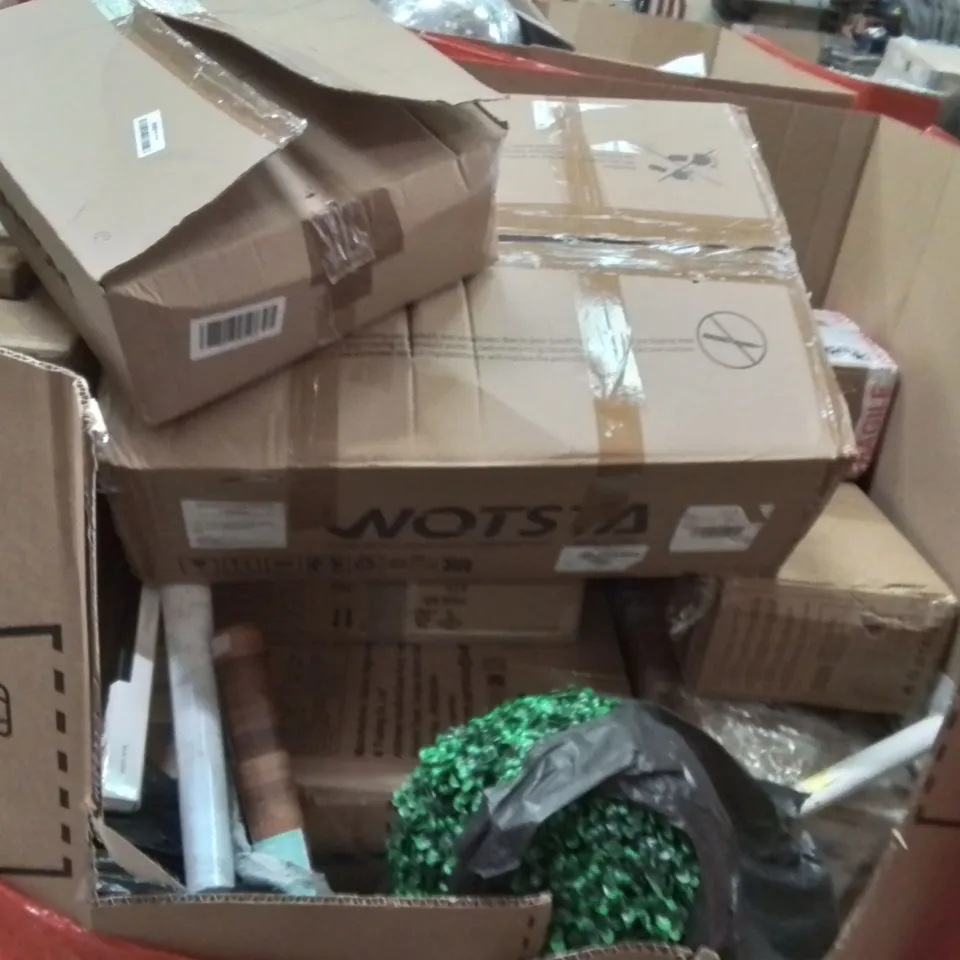 PALLET OF ASSORTED HOUSEHOLD GOODS AND PRODUCTS TO INCLUDE;BACKPACK,PICTURE FRAME,RGB LIQUID COOLING 