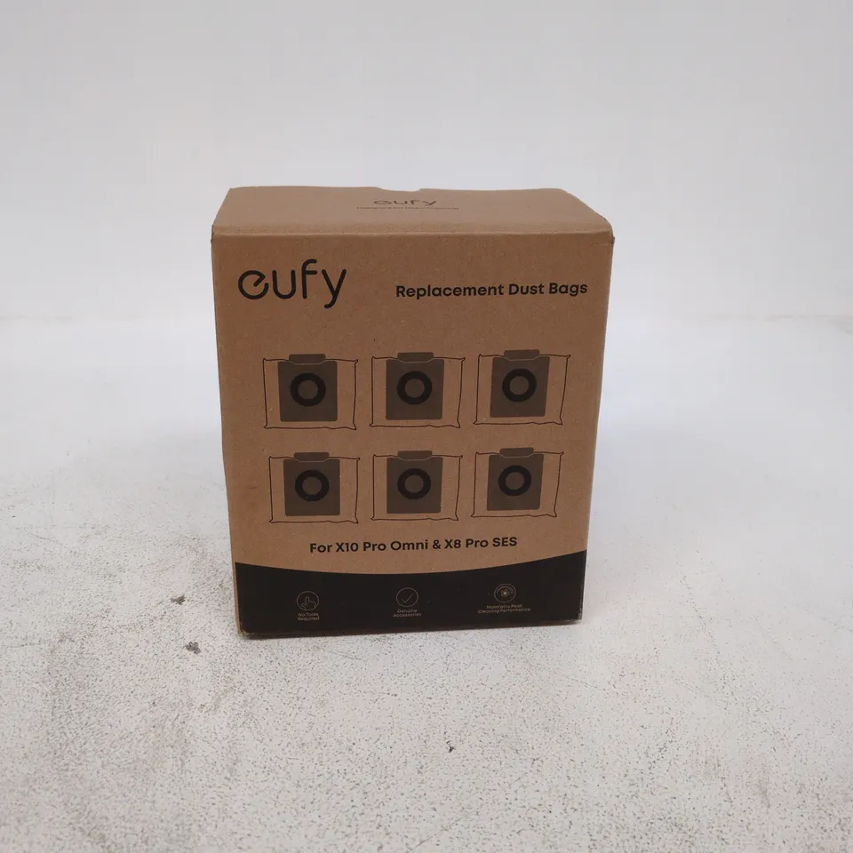 EUFY REPLACEMENT DUST BAGS – BOXED FOR X10 PRO OMNI & X8 PRO SES