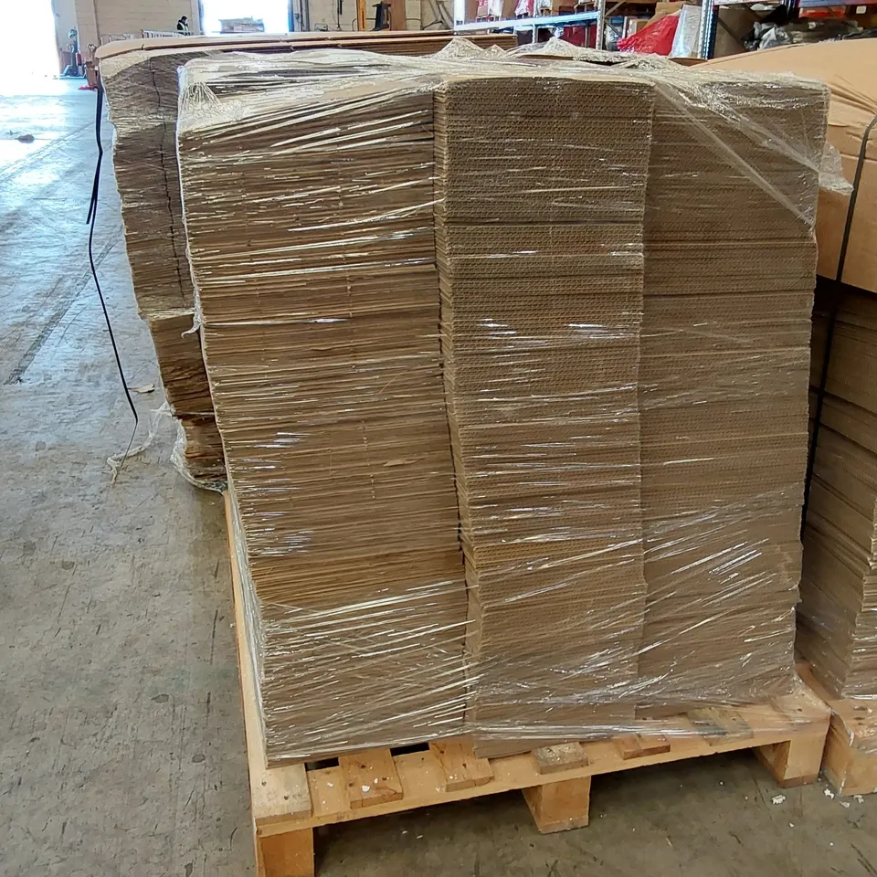 PALLET OF ASSORTED CARDBOARD BOXES (QUANTITY AND SIZES UNSPECIFIED)