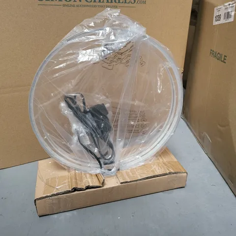 JOHN LEWIS HOOP TABLE LAMP - CHROME FINISH