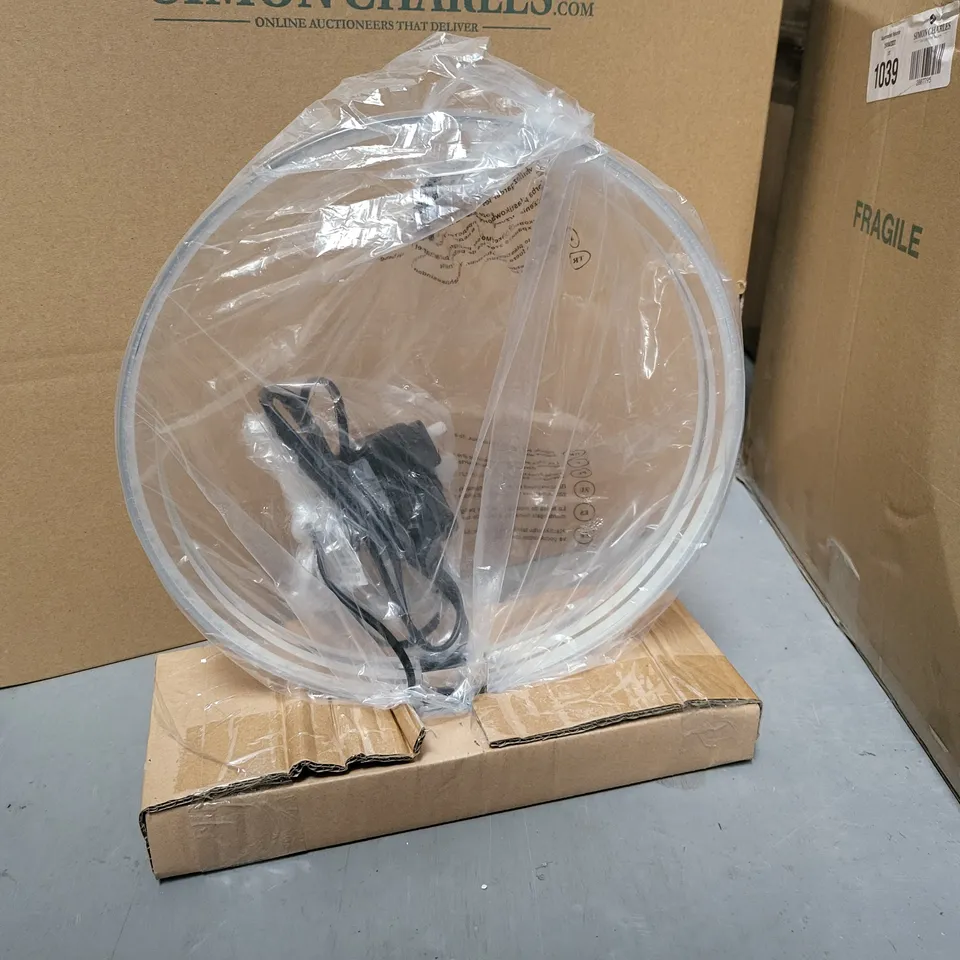 JOHN LEWIS HOOP TABLE LAMP - CHROME FINISH