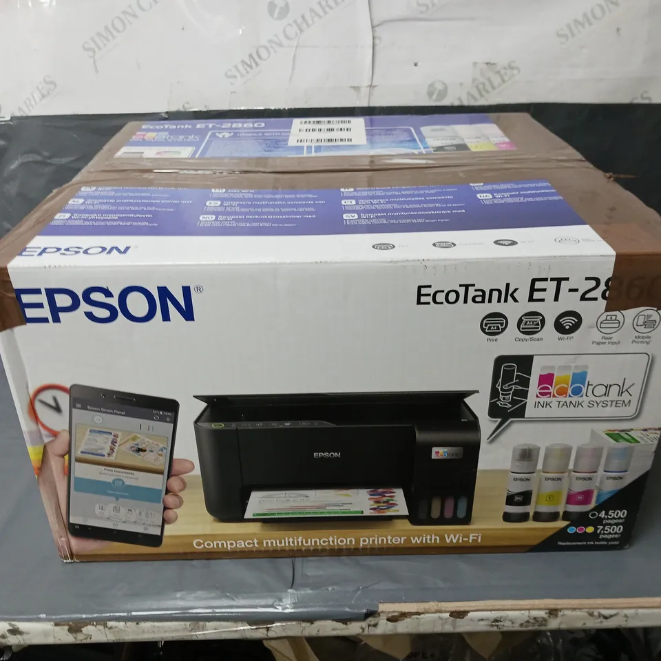 BOXED EPSON ECOTANK ET-2860 PRINTER 