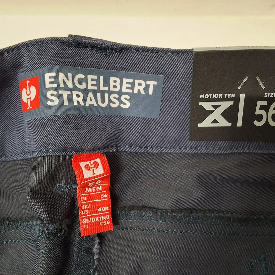 ENGELBERT STRAUSS MOTION TEN MEN'S CARGO SHORTS, NAVY, UK 40R (EU 56)