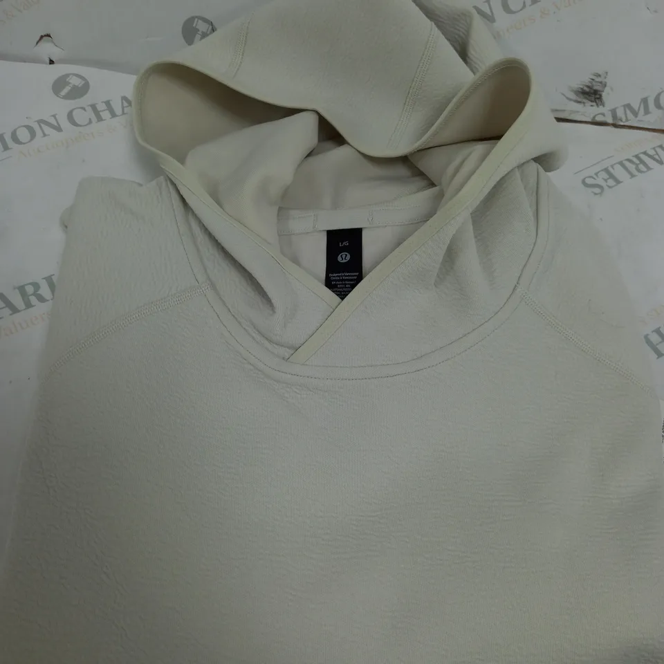 LULULEMON TEXTURED SPACER PULLOVER HOODIE - SIZE LARGE