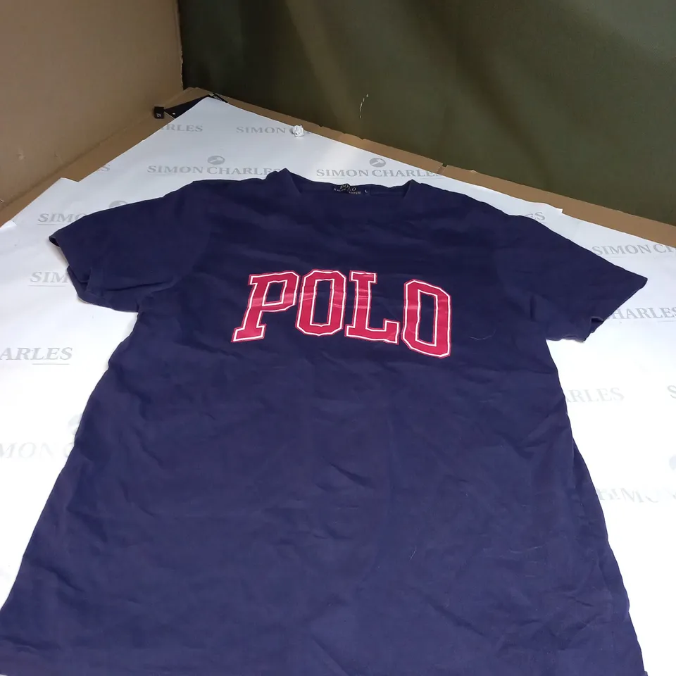 POLO RALPH LAUREN PURPLE T-SHIRT SIZE L
