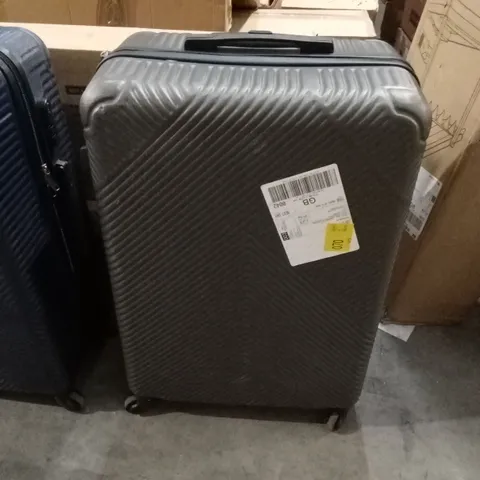 NEO GREY HARD PLASTIC SHELL SUITCASE 