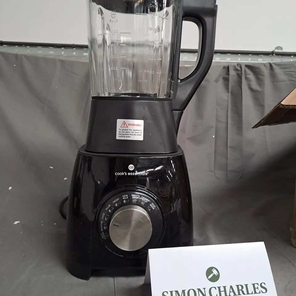 BOXED COOK'S ESSENTIALS 1.75L SOUP MAKER & BLENDER BLACK