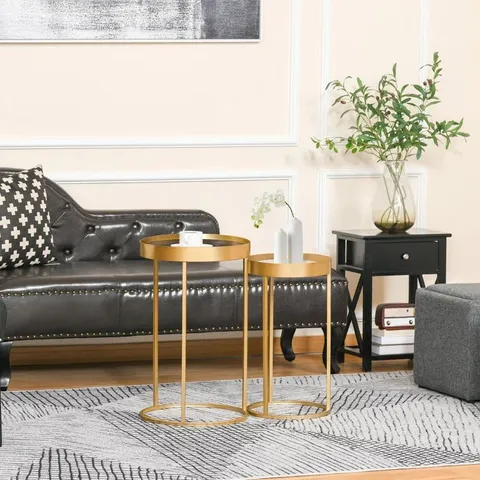 BOXED COLCHIQUE 2 PIECE NEST OF TABLES