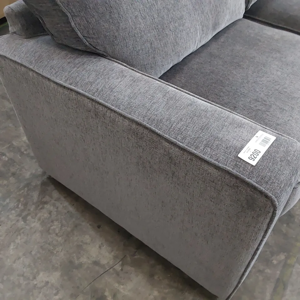 DESIGNER FIVE SEATER SOFA GREY FABRIC ( 2 SECTIONS )