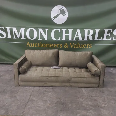 QUALITY DESIGNER NEW ORLEANS 3 SEATER UPHOLSTERED SOFA 