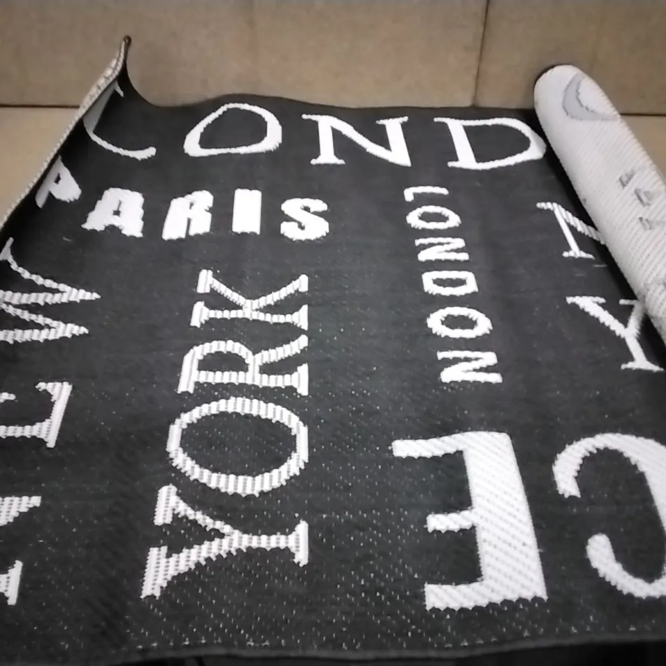 BRAND NEW PACO HOME ANTHRACITE COUNTRY RUG SIZE 80CM X 150CM