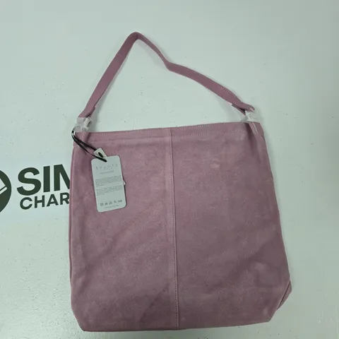 ASSOTS LONDON TINA LILAC PURPLE SUEDE LEATHER HANDBAG